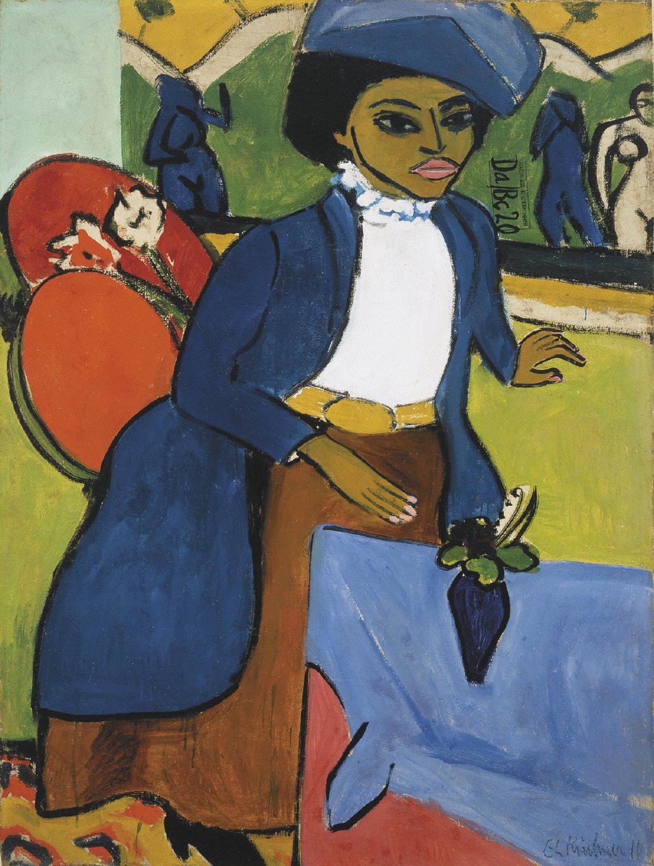 Portrett av en kvinne av Ernst Ludwig Kirchner