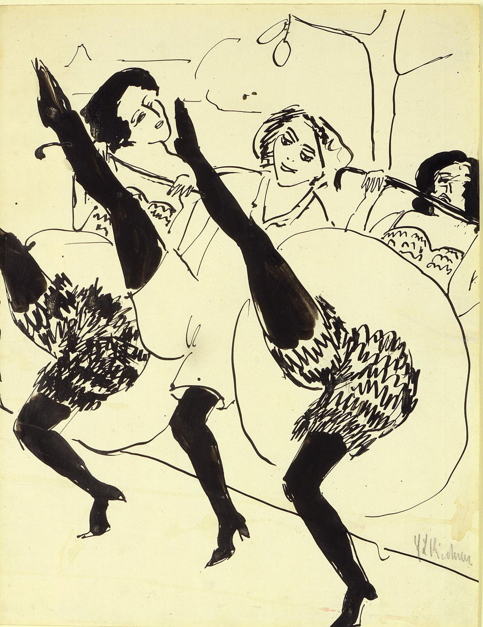 Hamburgdansere av Ernst Ludwig Kirchner