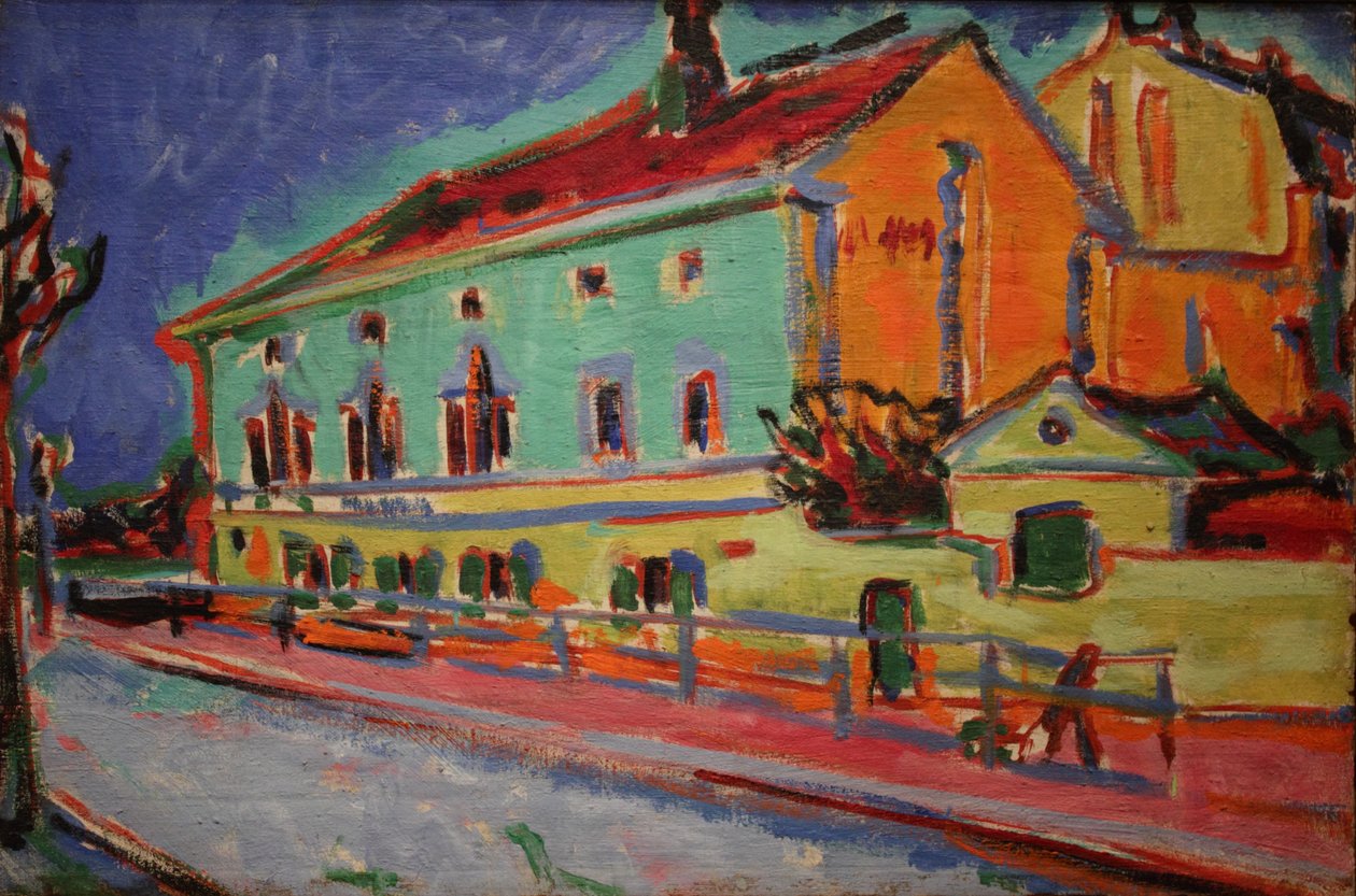 Hus i Dresden av Ernst Ludwig Kirchner