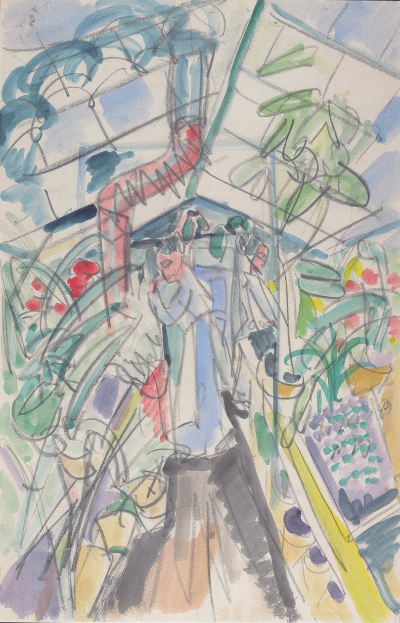 I drivhuset av Ernst Ludwig Kirchner
