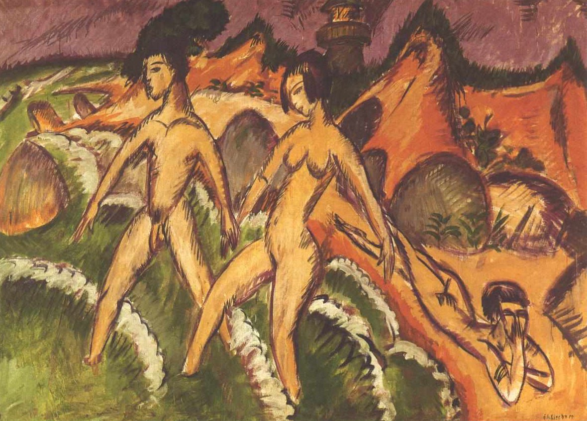 Gå i sjøen av Ernst Ludwig Kirchner