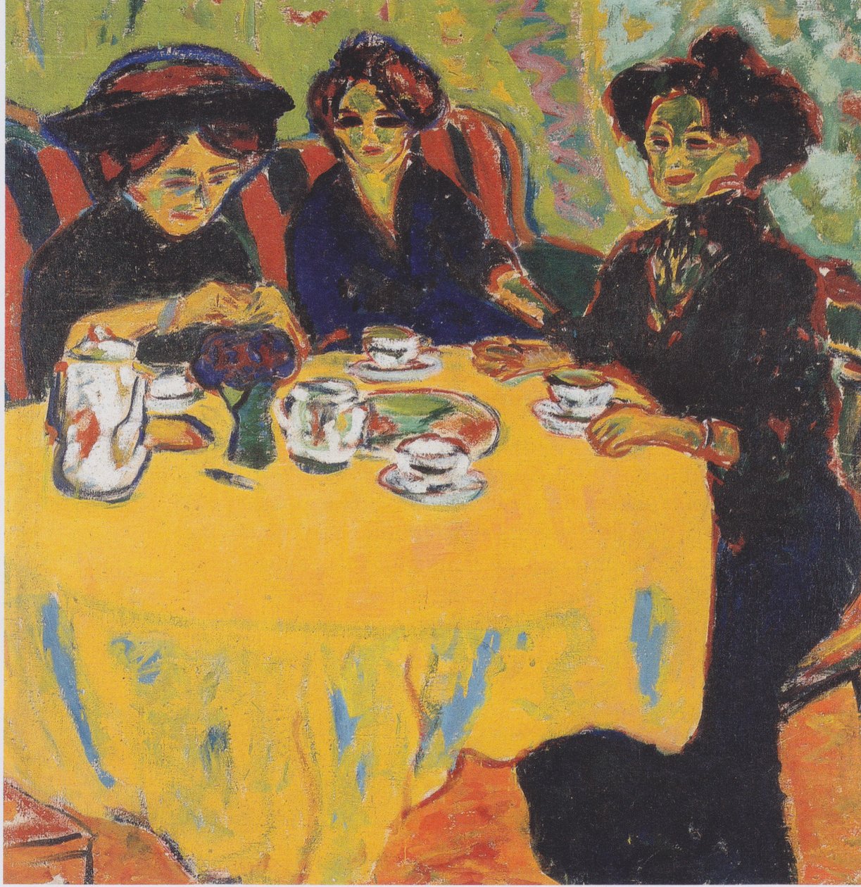 Kaffeetafel av Ernst Ludwig Kirchner