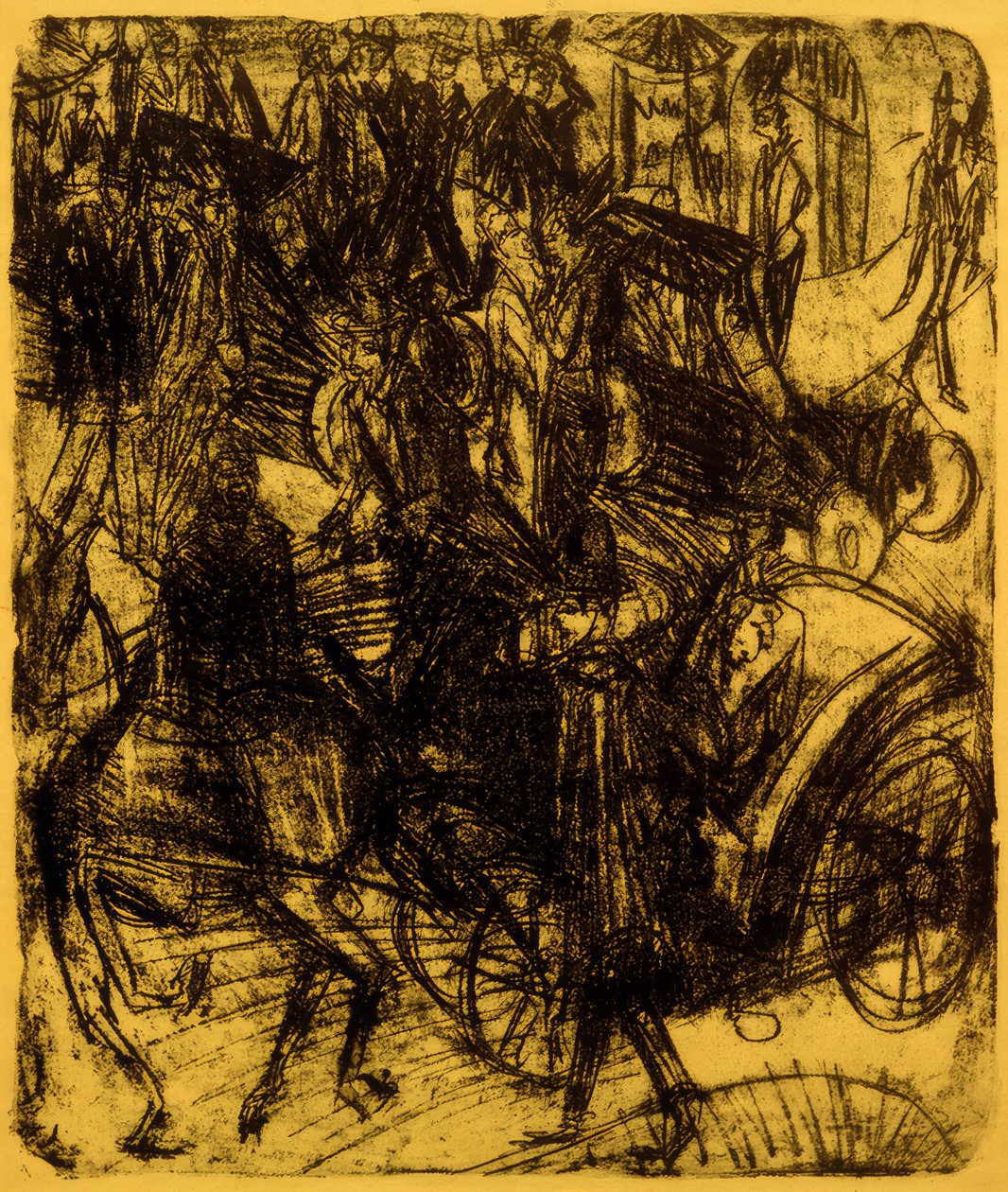 Leipziger Strasse, kryss av Ernst Ludwig Kirchner