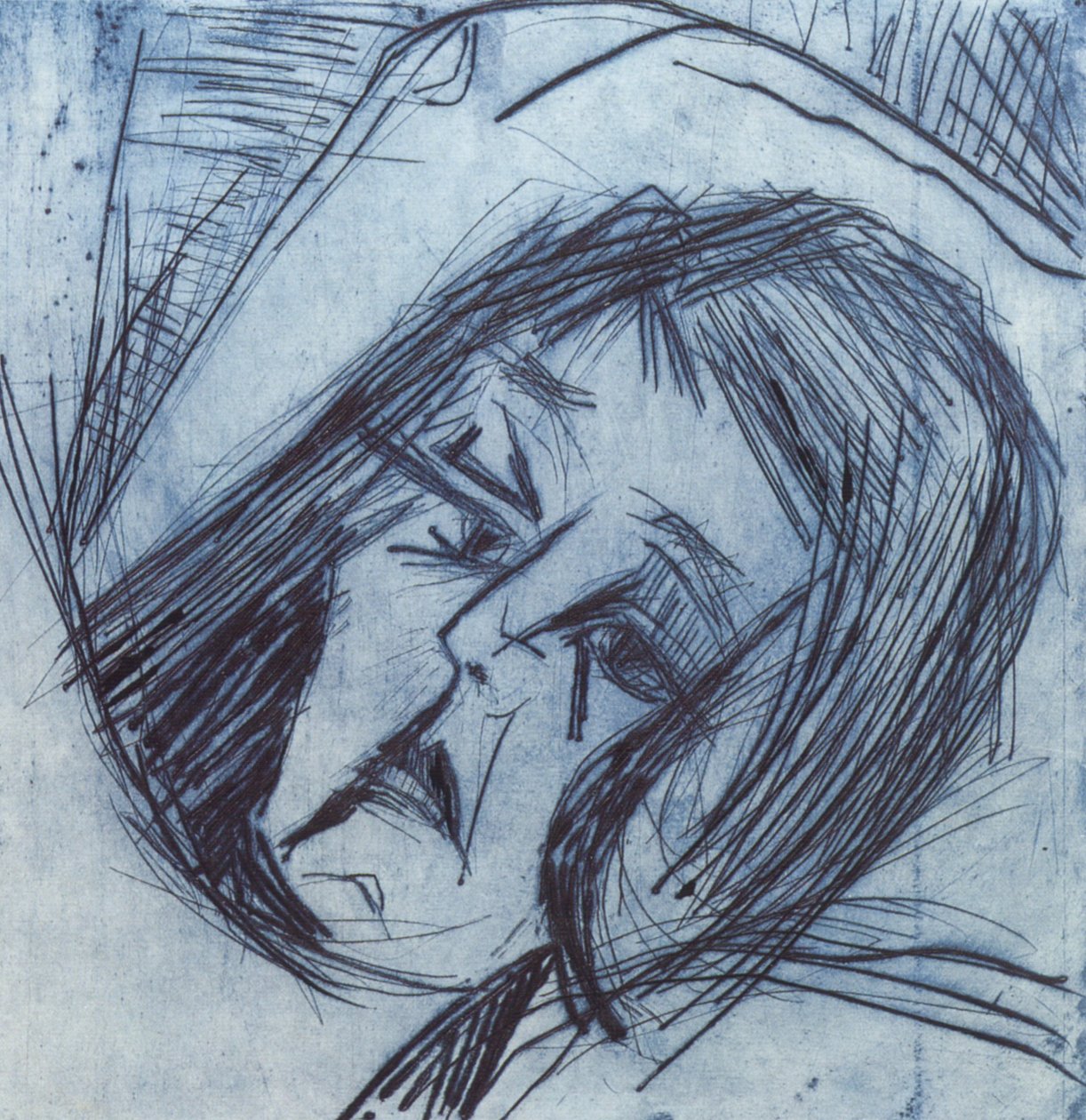 Liggende jentehode av Ernst Ludwig Kirchner