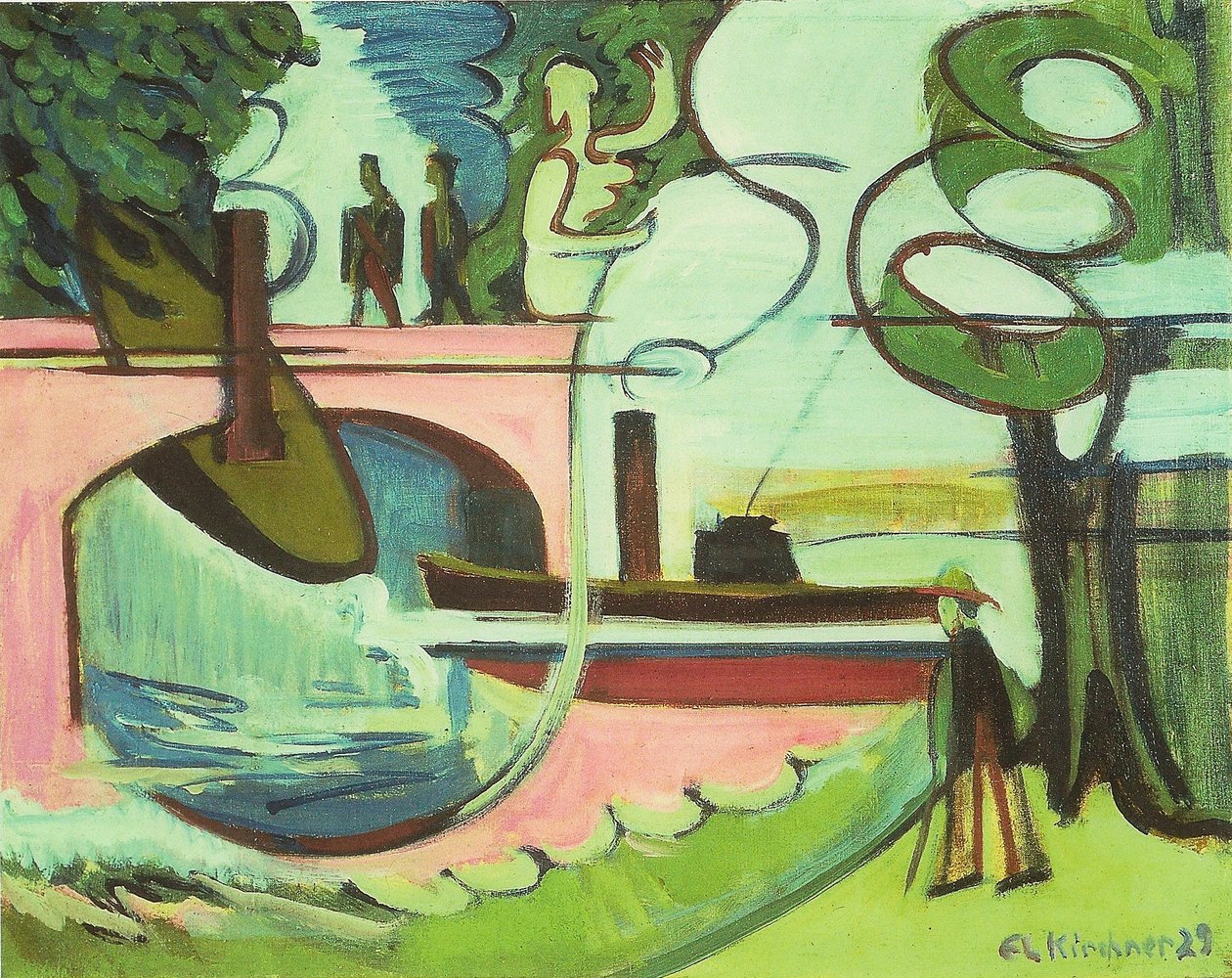 Lützow-Ufer om morgenen av Ernst Ludwig Kirchner