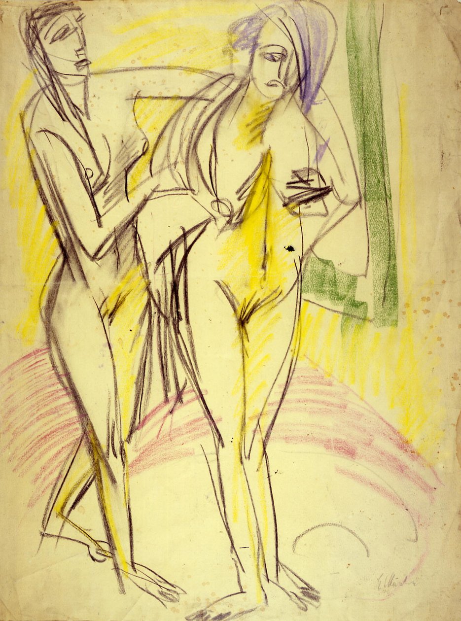 Etter badet av Ernst Ludwig Kirchner