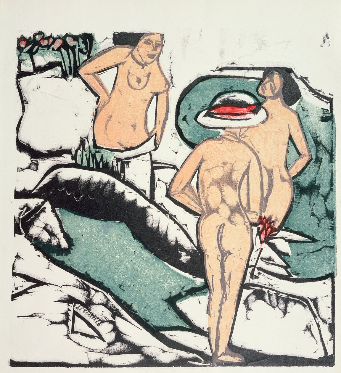 Nakne kvinner av Ernst Ludwig Kirchner