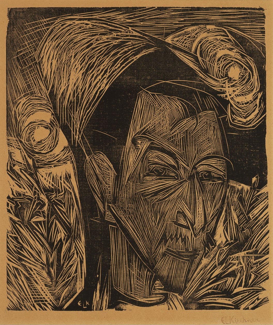 Portrett av David Müller av Ernst Ludwig Kirchner