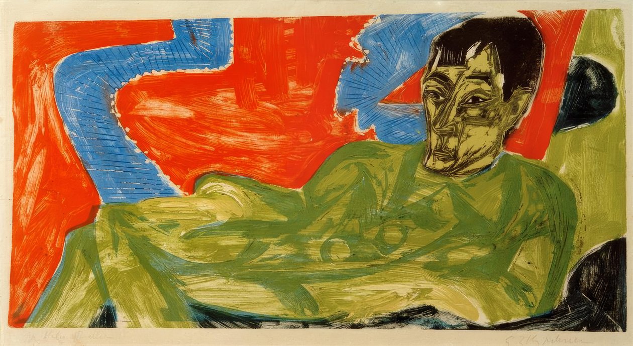 Portrett Otto Mueller av Ernst Ludwig Kirchner