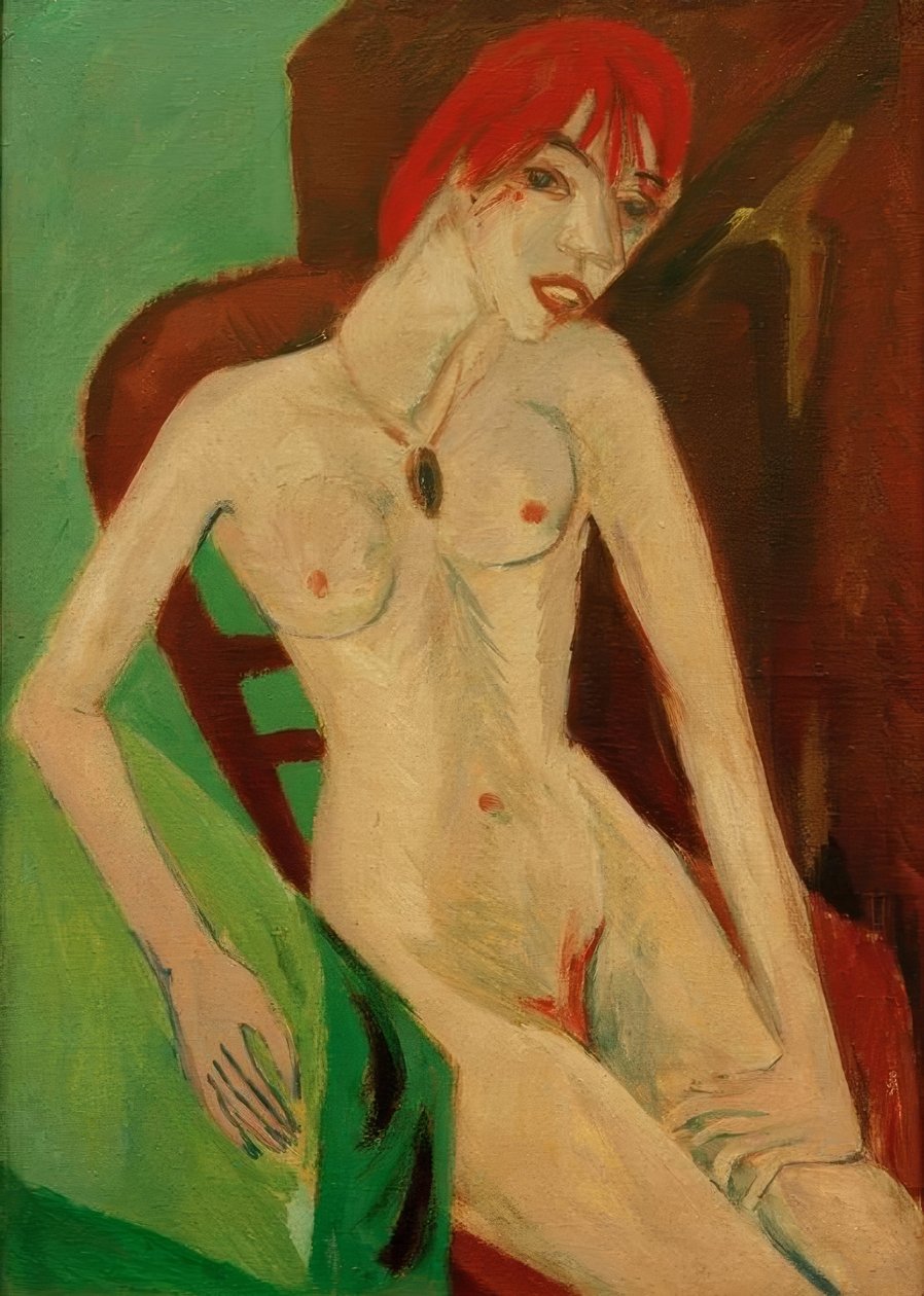 rødhåret av Ernst Ludwig Kirchner