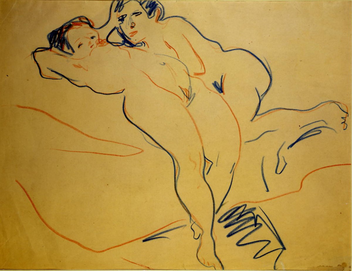 Hvilepar av Ernst Ludwig Kirchner