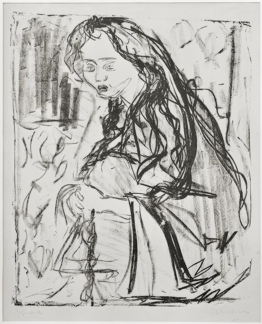 Ruth im Morphiumtraum av Ernst Ludwig Kirchner