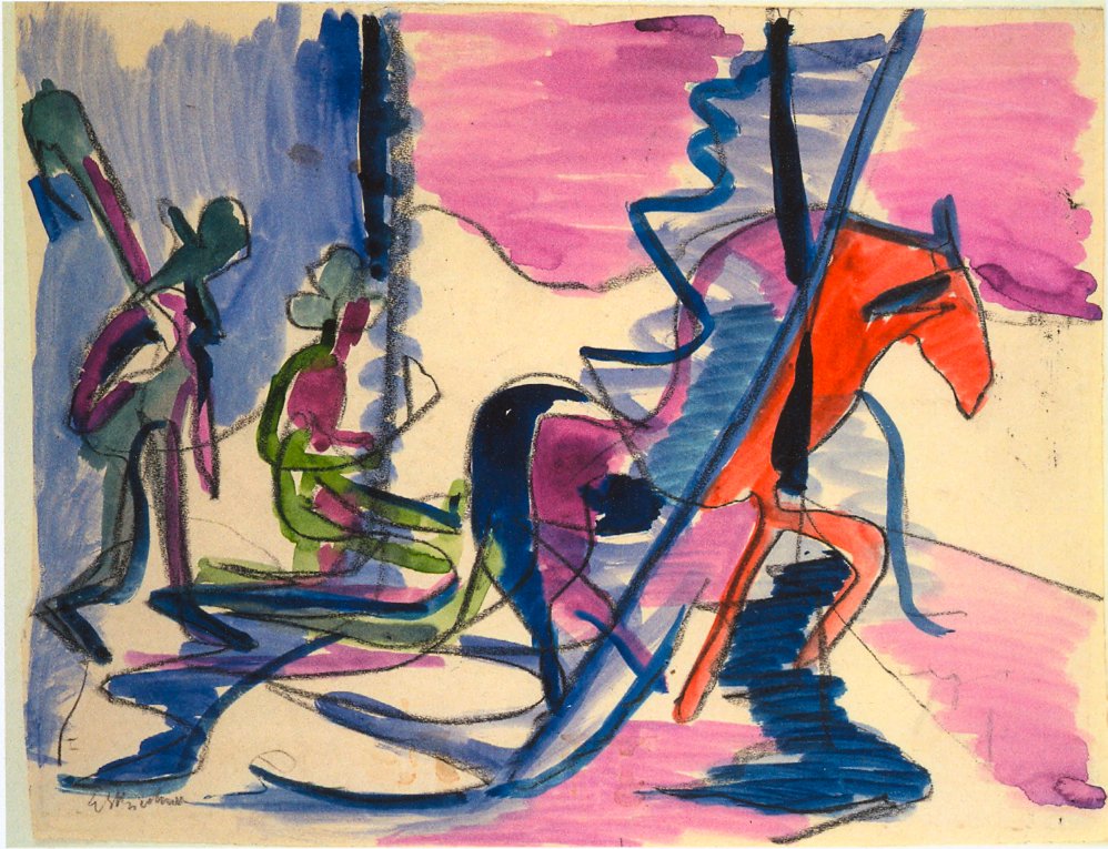 Slee i tåken av Ernst Ludwig Kirchner
