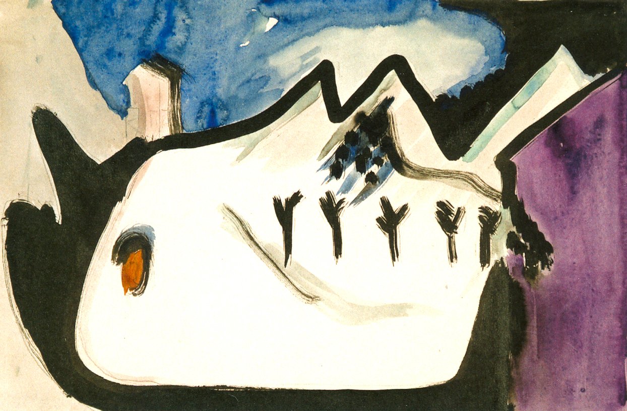 Snølandskap av Ernst Ludwig Kirchner