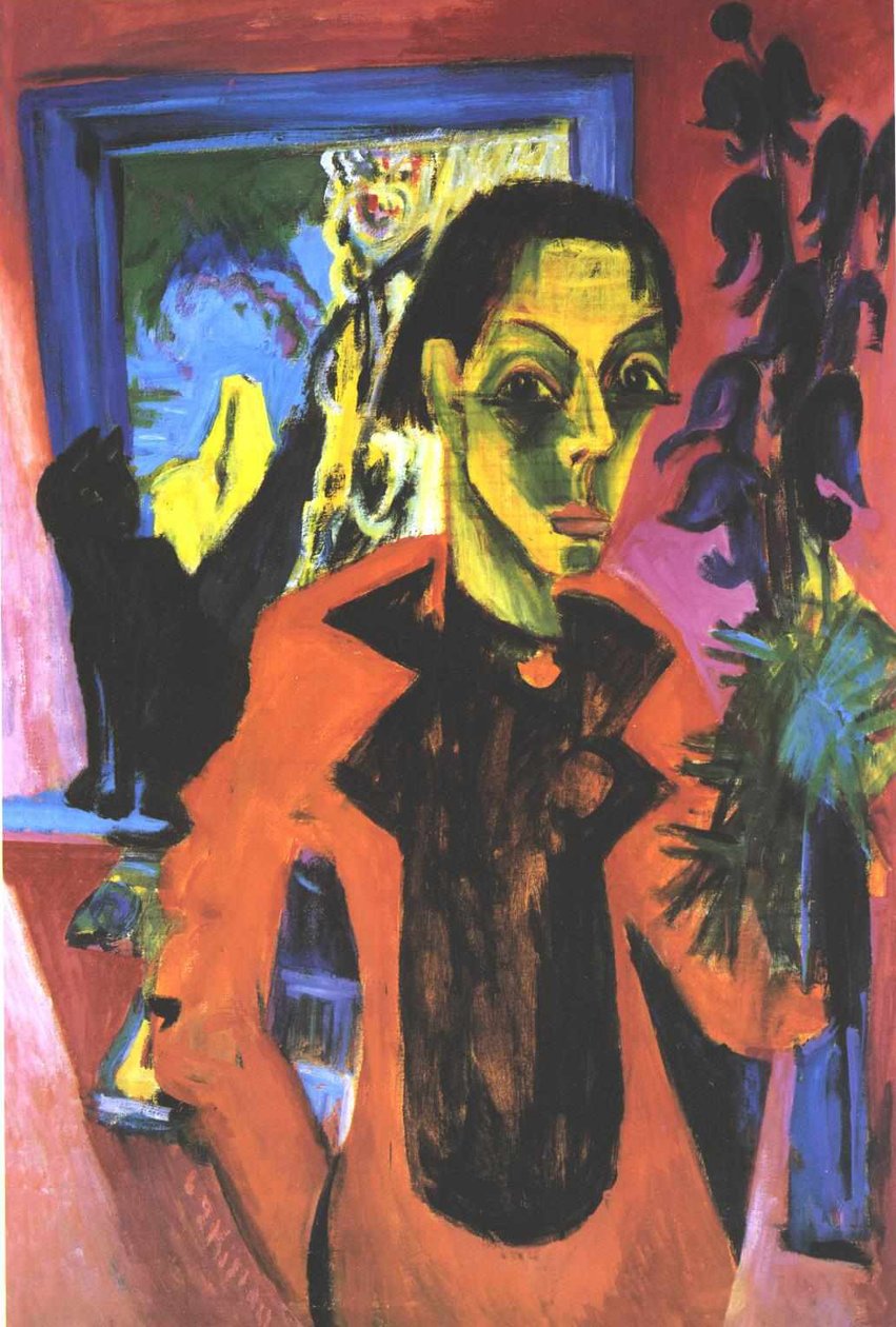 Selvportrett med skygge av Ernst Ludwig Kirchner