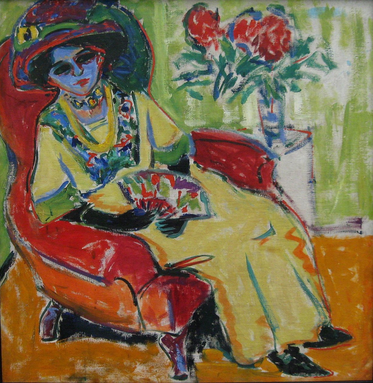 Sittende dame av Ernst Ludwig Kirchner