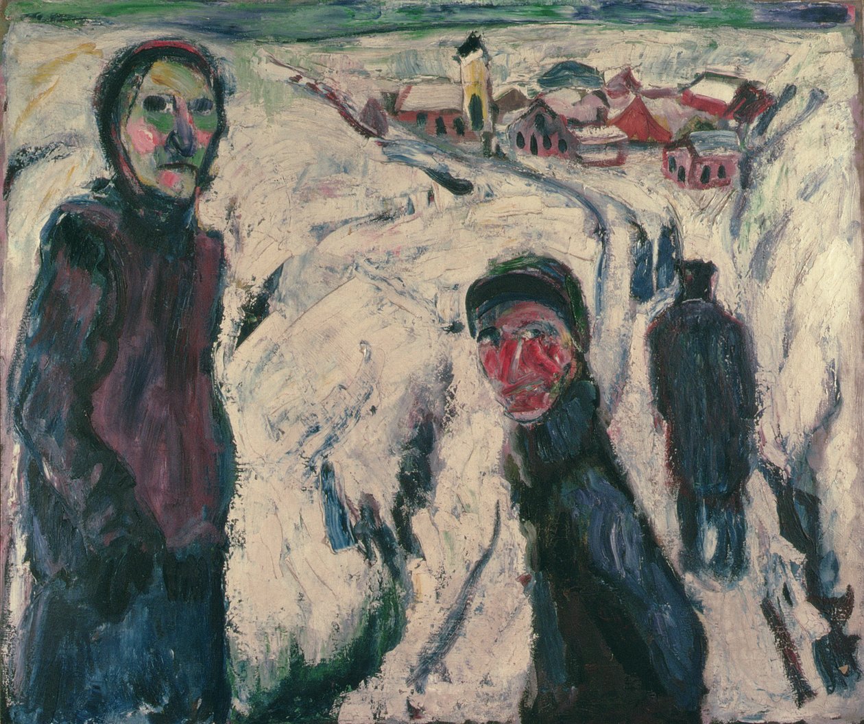 Snølandskap, 1923 av Ernst Ludwig Kirchner