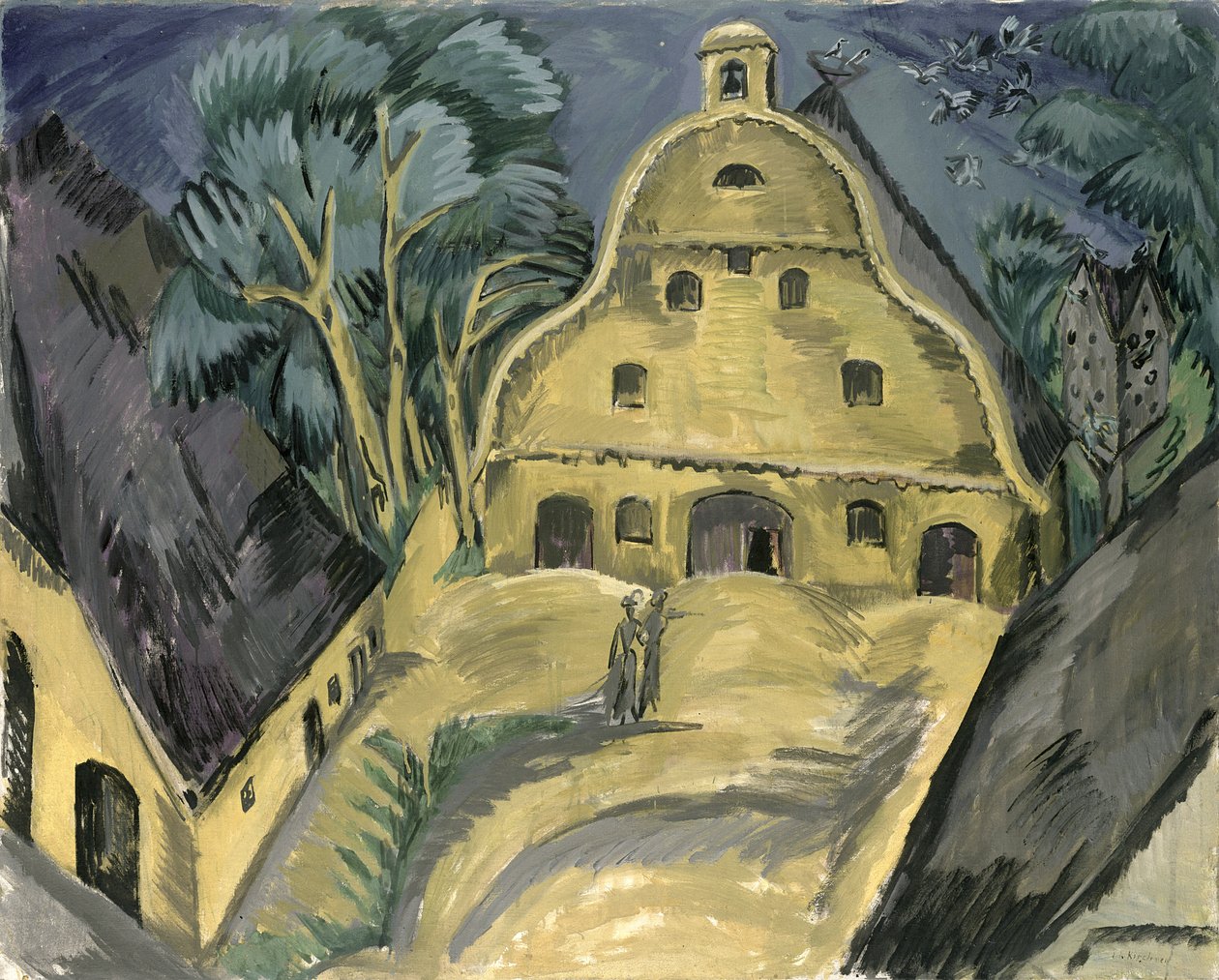 Staberhof gård på Fehmarn I, 1913 av Ernst Ludwig Kirchner