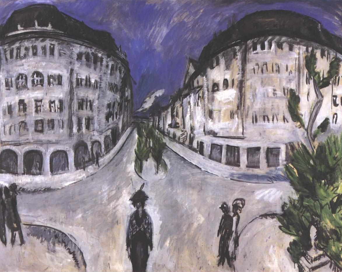 Gaten ved Stadtpark Schöneberg av Ernst Ludwig Kirchner