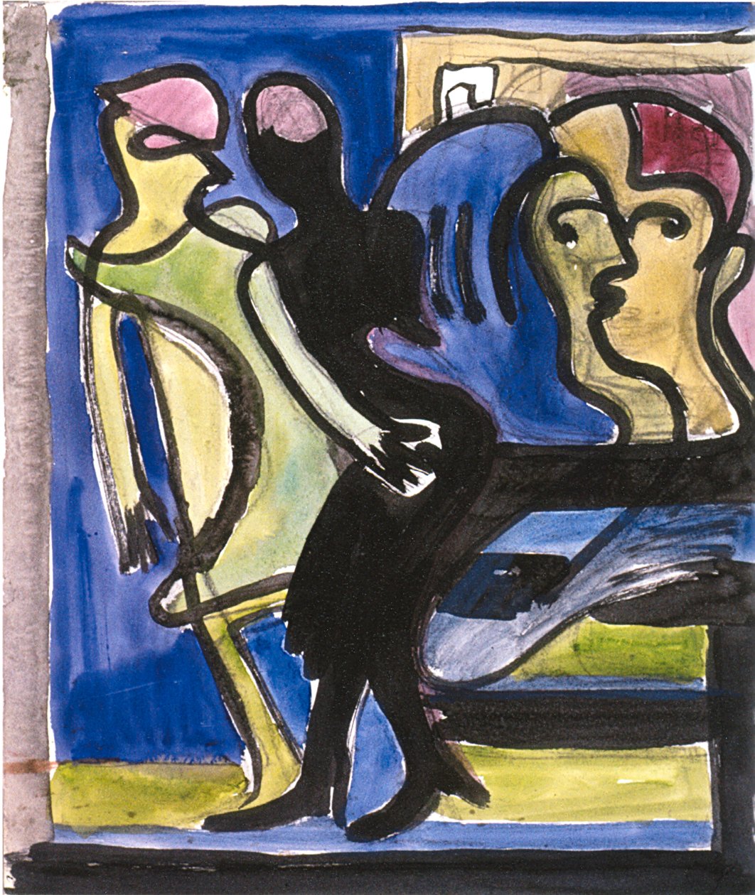 Gatescene av Ernst Ludwig Kirchner