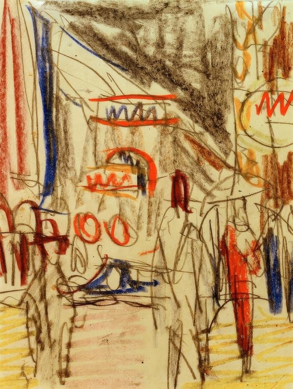Gatebilde av Ernst Ludwig Kirchner