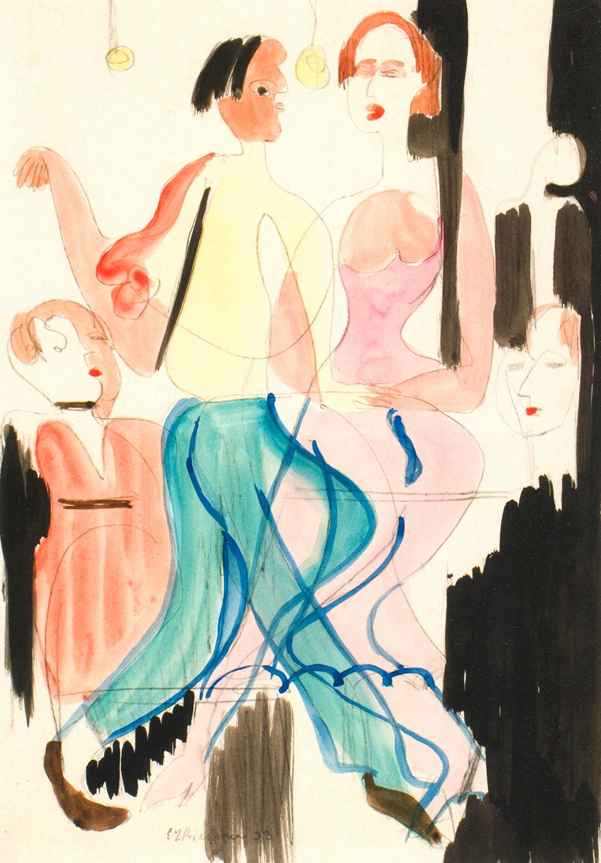 Dansende par av Ernst Ludwig Kirchner