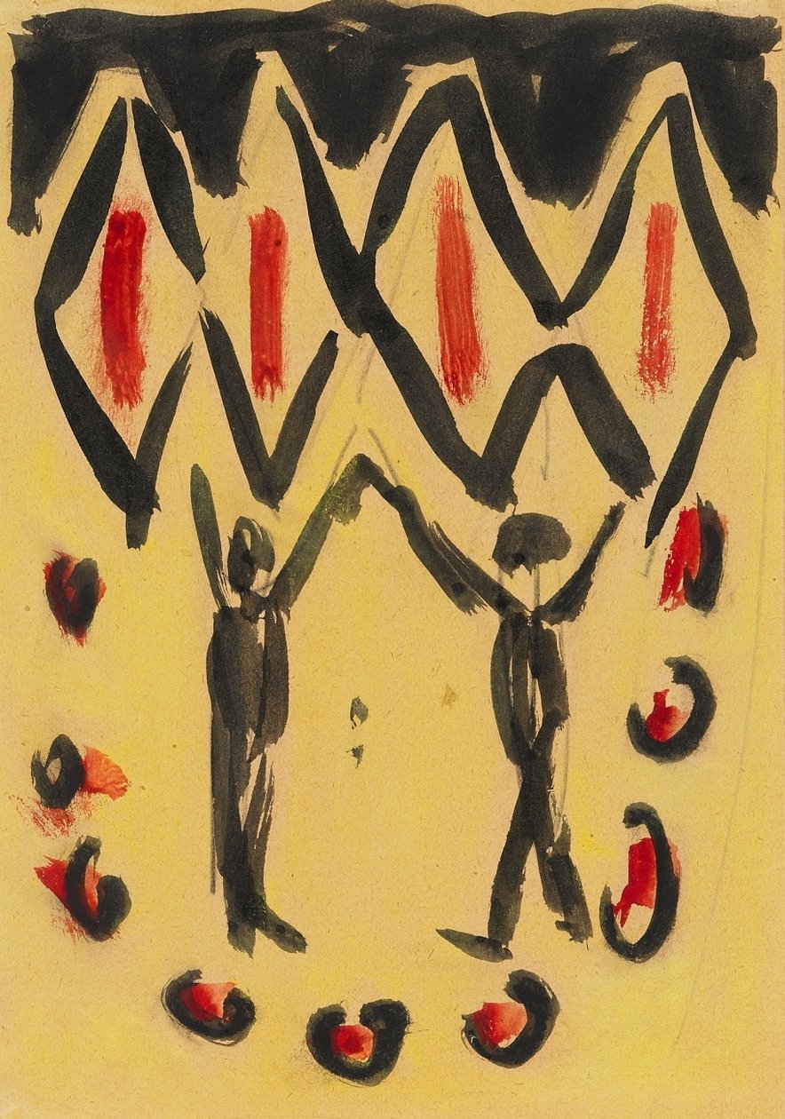 Dansende par av Ernst Ludwig Kirchner