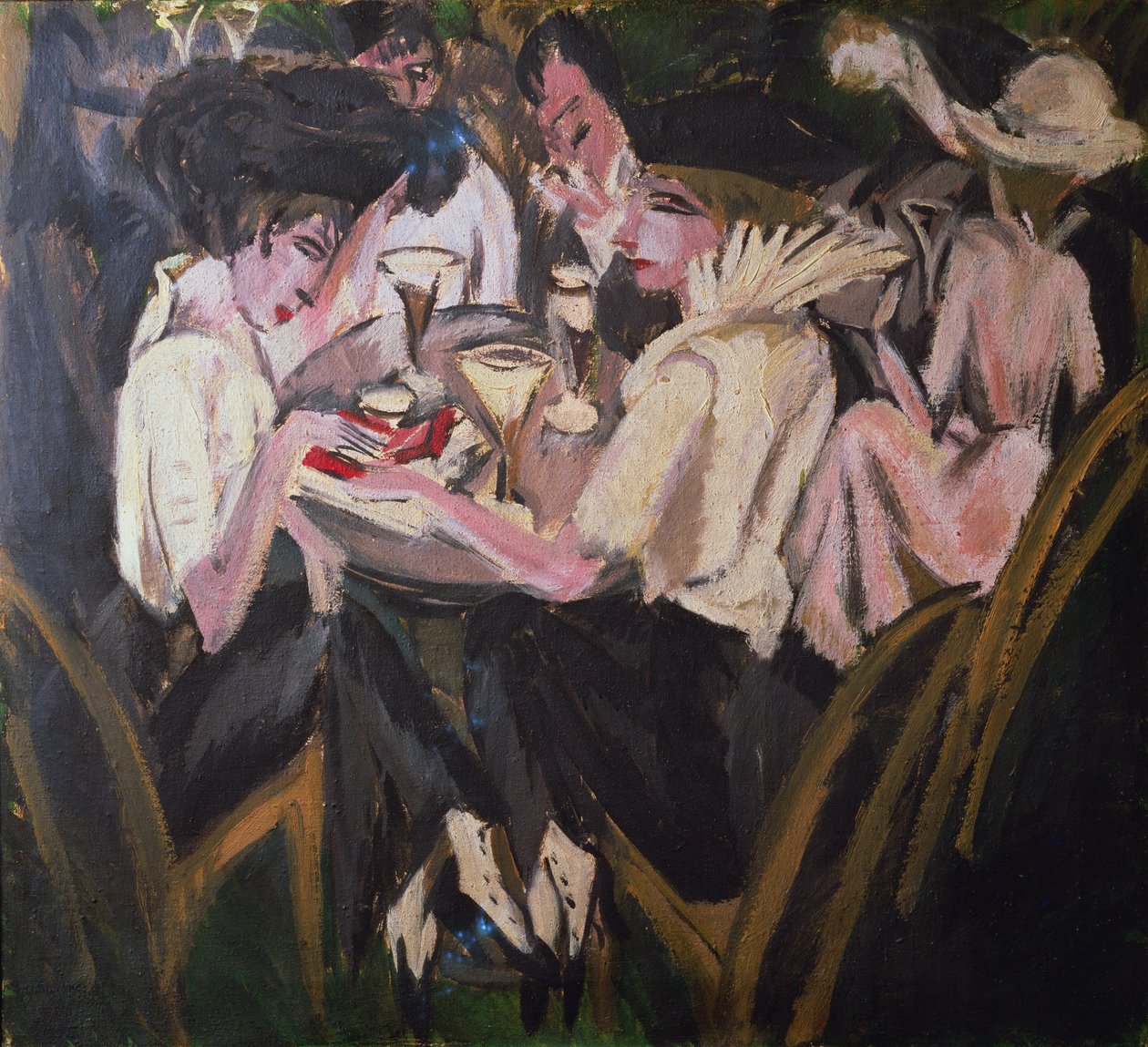 Hagekafeen av Ernst Ludwig Kirchner