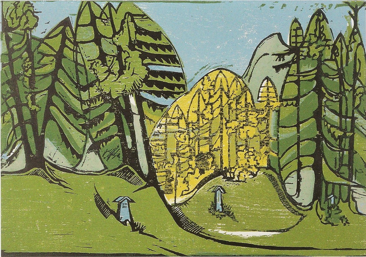 Skogskirkegård av Ernst Ludwig Kirchner