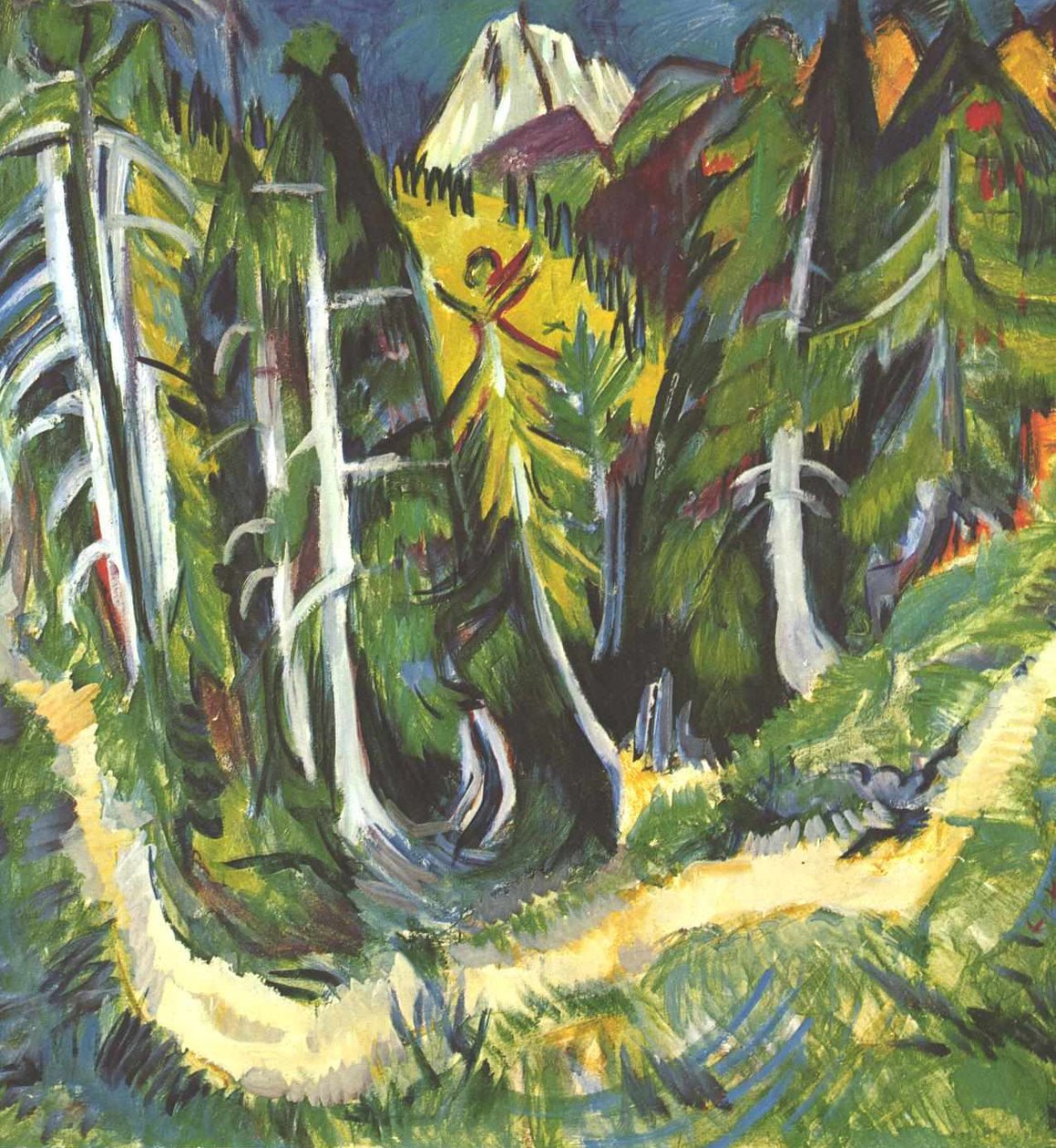 Forest canyon av Ernst Ludwig Kirchner