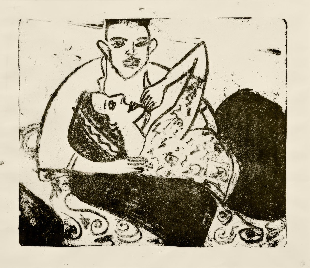Reklame jente av Ernst Ludwig Kirchner