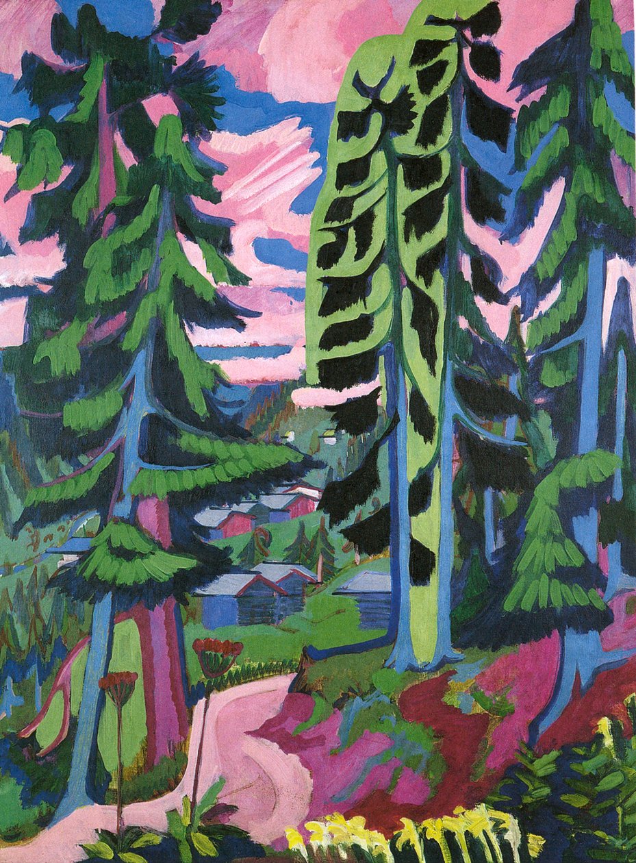 Wildboden, Bergwald av Ernst Ludwig Kirchner