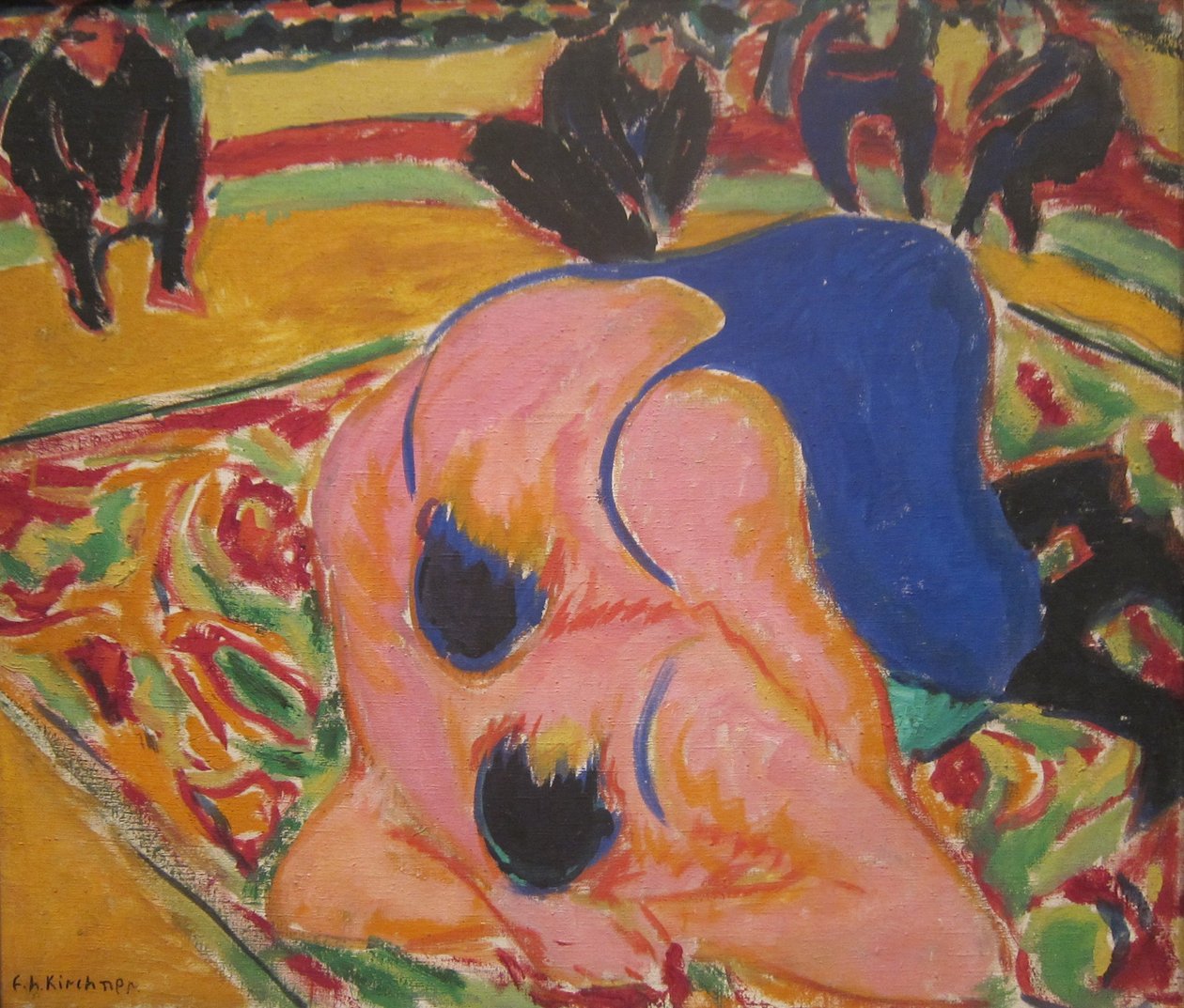 Brytere i et sirkus av Ernst Ludwig Kirchner
