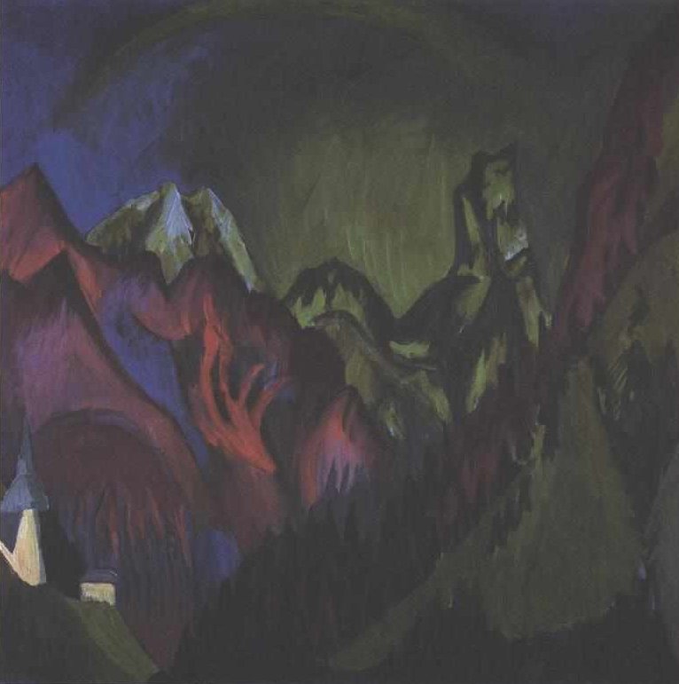 Zügen Gorge nær Monstein av Ernst Ludwig Kirchner