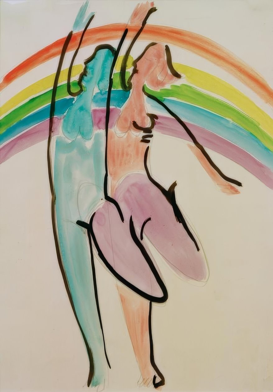 To dansere av Ernst Ludwig Kirchner