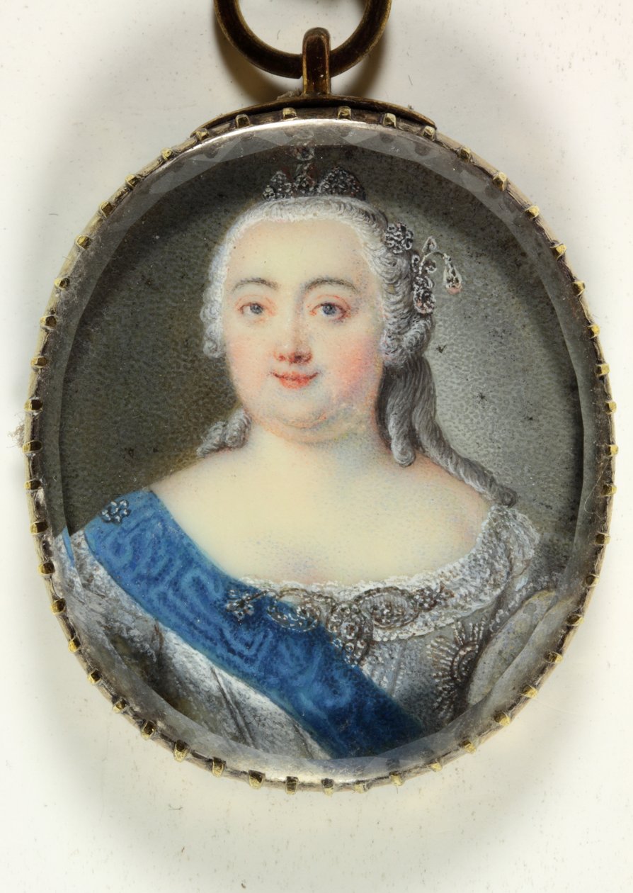 Elizabeth Petrovna, keiserinne av Russland (emalje) av Ernst August Abel