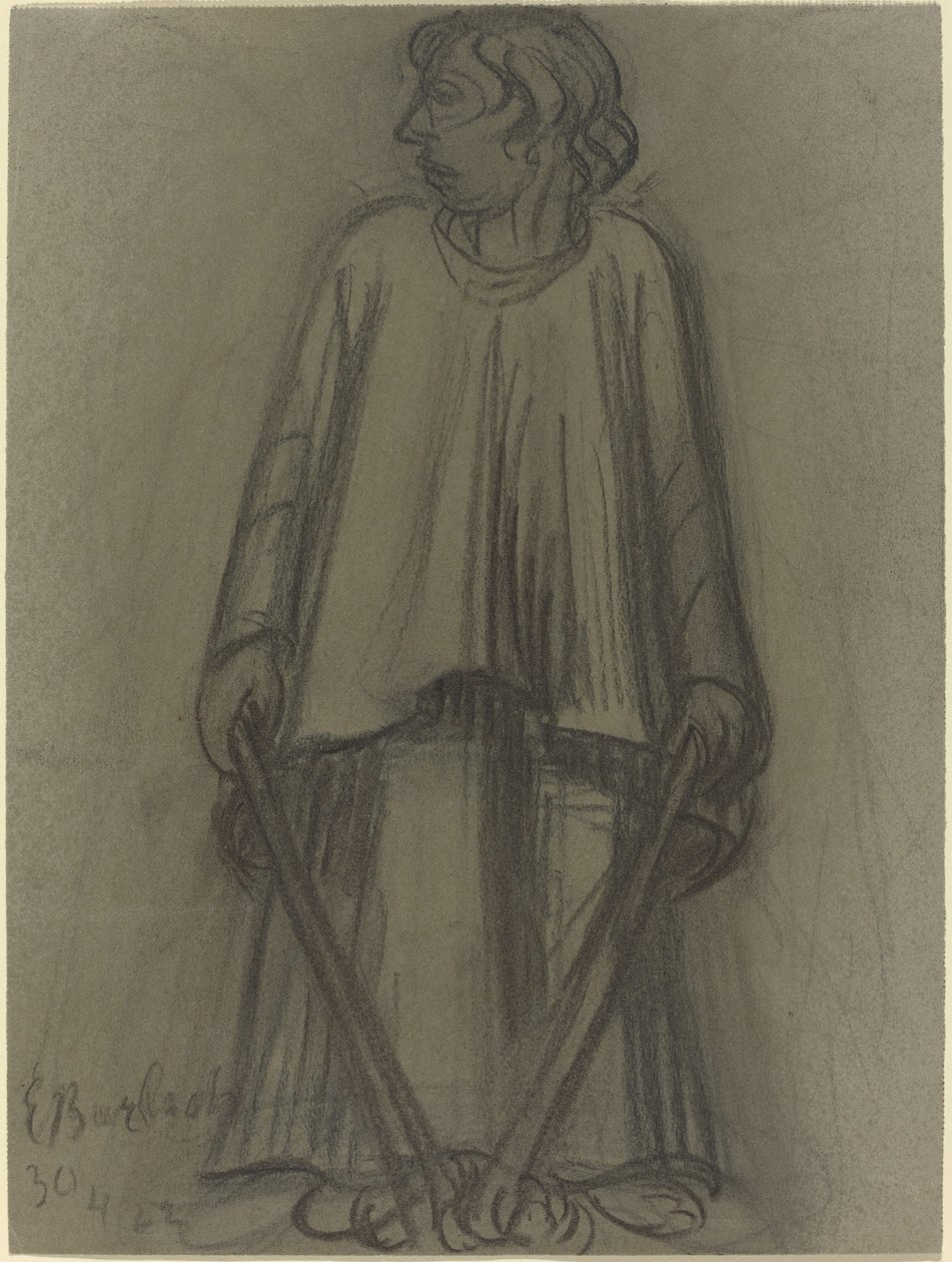 Stående figur med slukkede fakler av Ernst Barlach