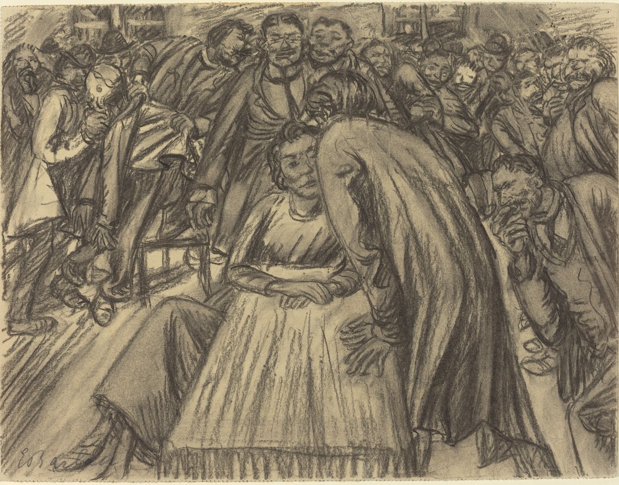 Paret i mengden av Ernst Barlach