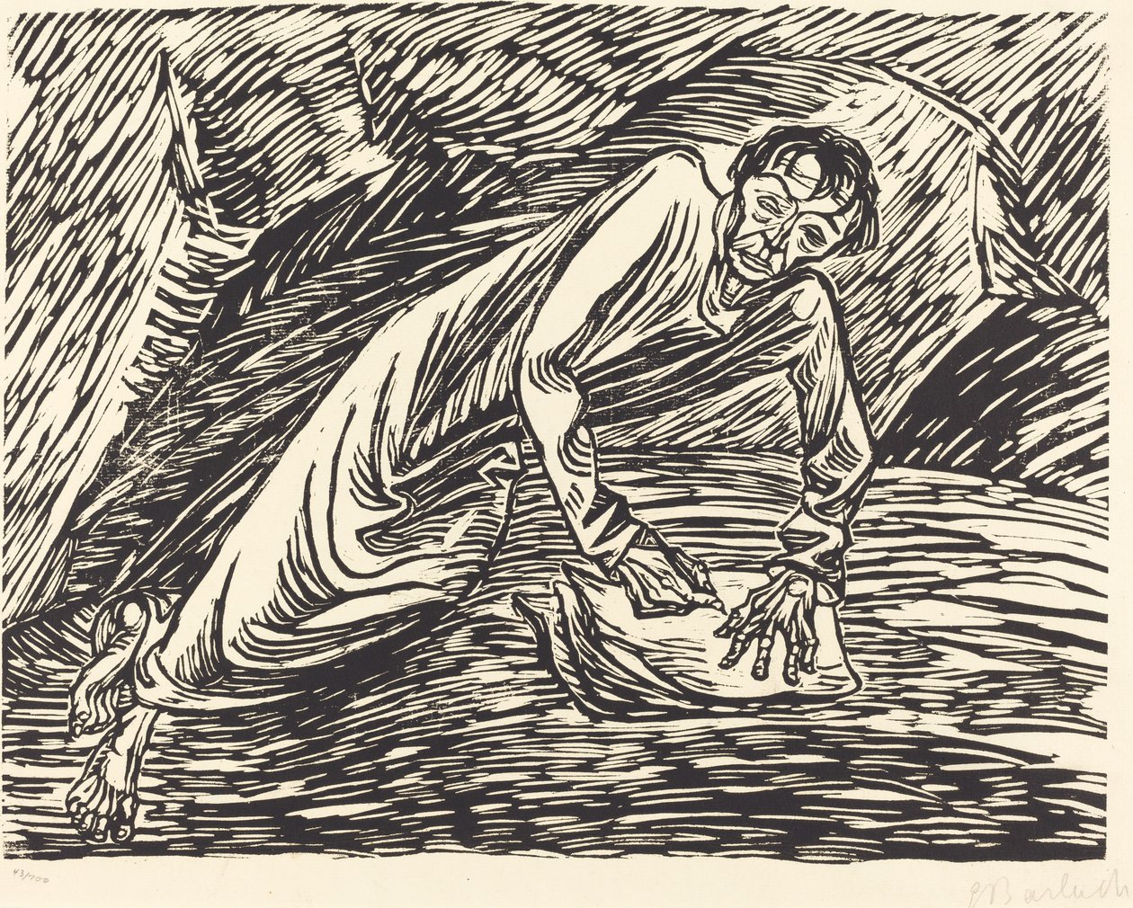 Den skrivende profeten (Saint John on Patmos) av Ernst Barlach