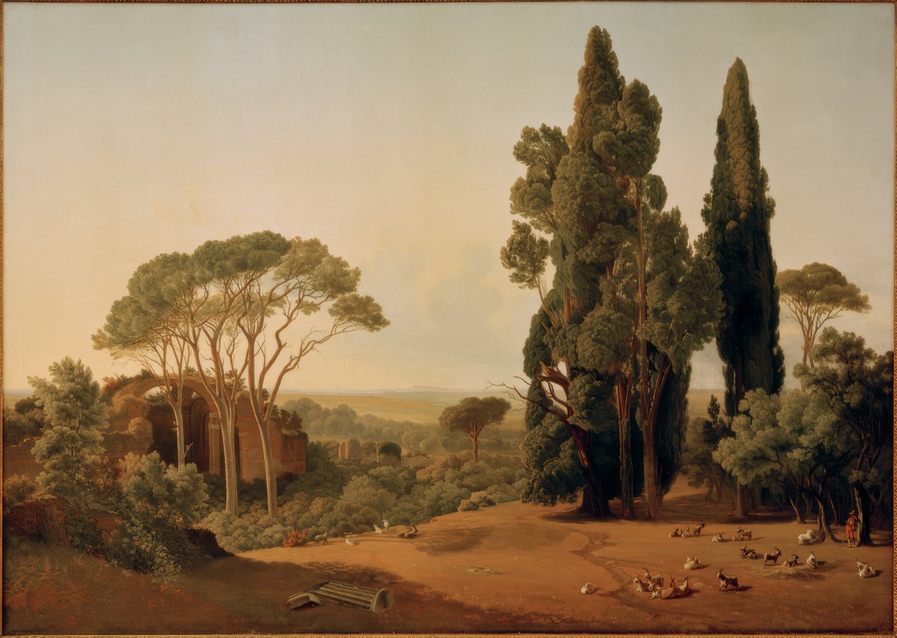 Die Villa Hadriana bei Tivoli av Ernst Christian Frederik Petzholdt