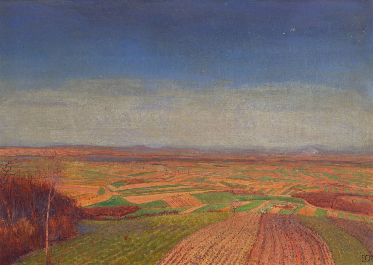 Marchfeld vom Bisamberg av Ernst Eck