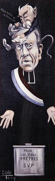 Abbe Lemire mottar trøst fra Georges Clemenceau av Ernst Emmanuel Muller