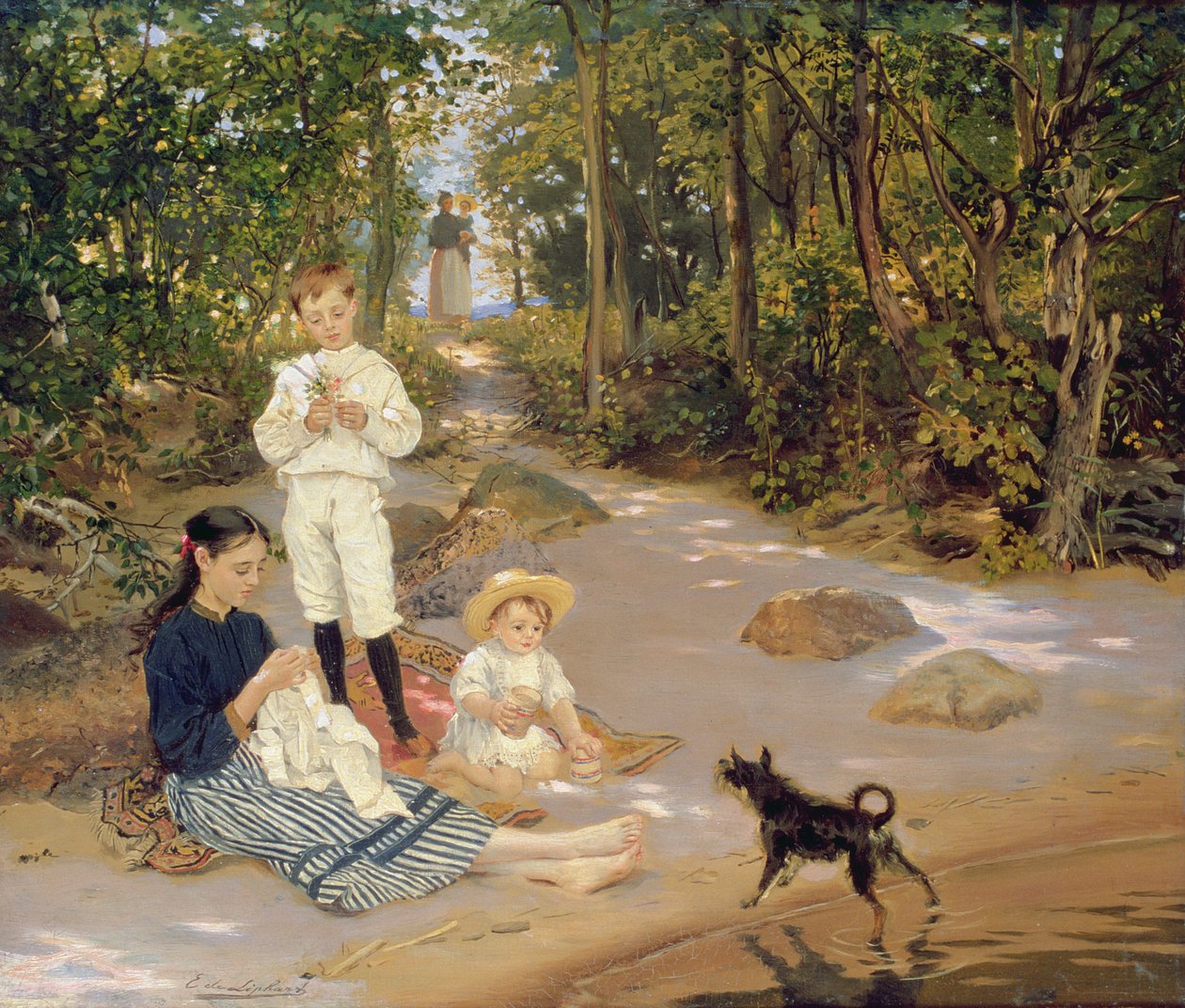 Kunstnerfamilien, 1880-tallet av Ernst Friedrich von Liphardt