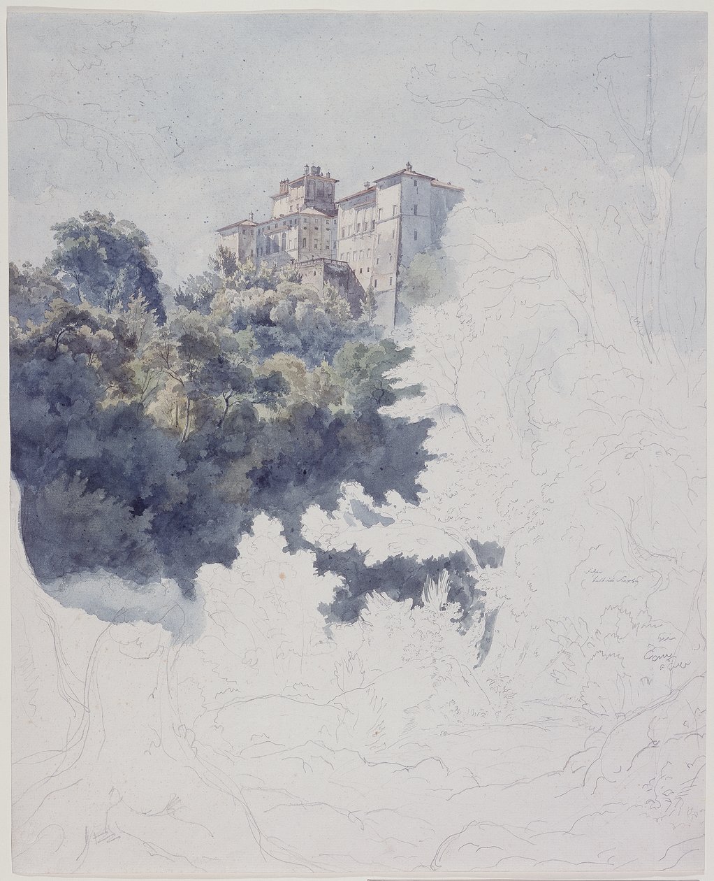 Villa Chigi nær Ariccia av Ernst Fries