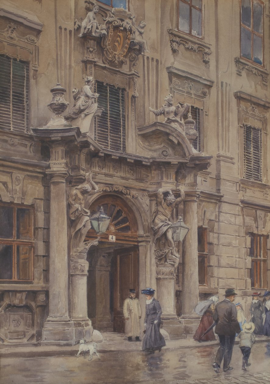 Das Portal des Palais Kinsky av Ernst Graner