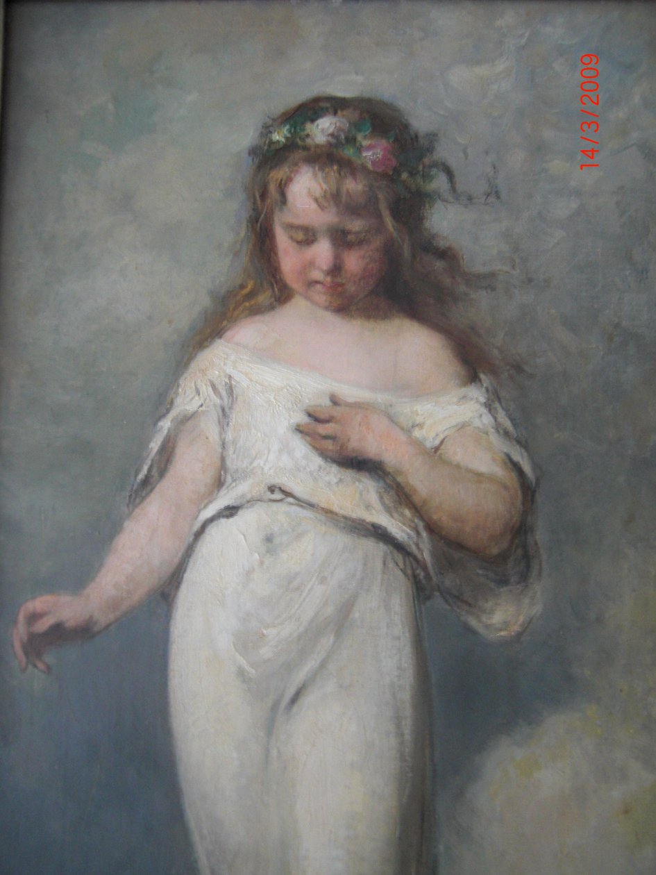 Elisabeth (1871-1879), nest eldste datter av kunstneren av Ernst Hildebrand