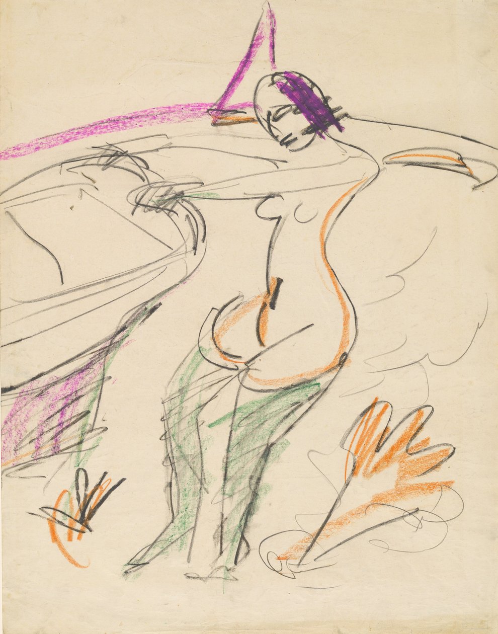 Bader, 19121913. av Ernst Ludwig Kirchner