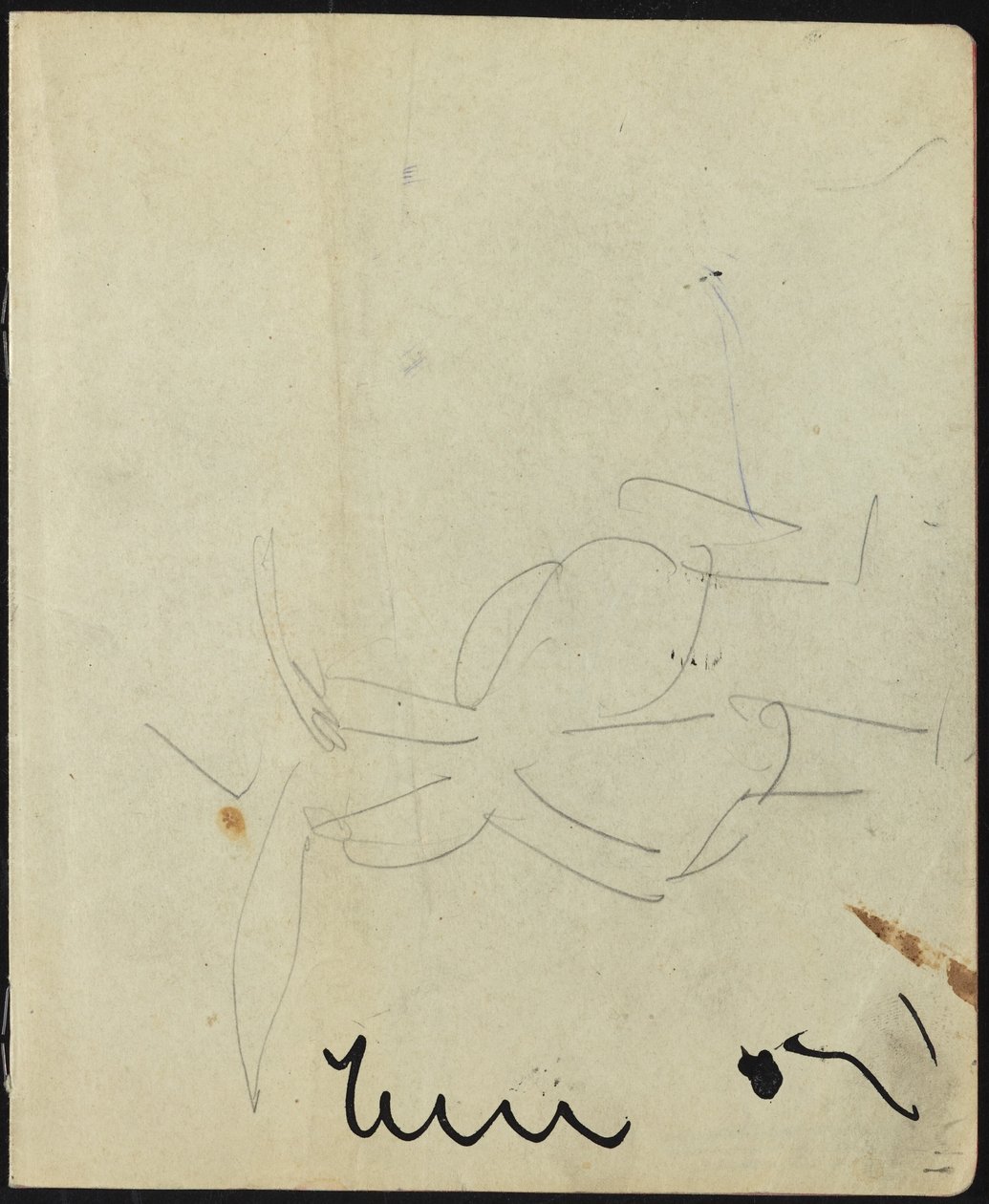 Dansere og utøvere-side fra en skissebok, ca. 1911. av Ernst Ludwig Kirchner