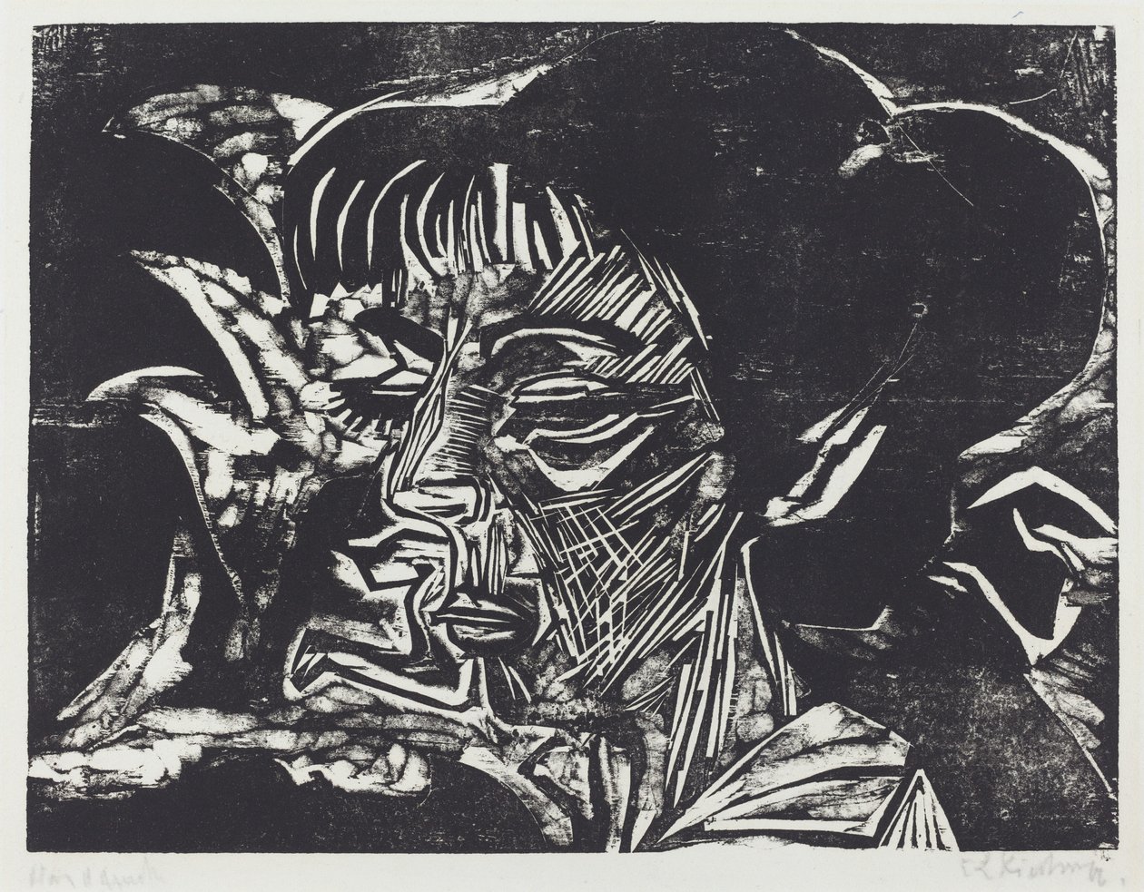 Fanny Wocke, 1916. av Ernst Ludwig Kirchner