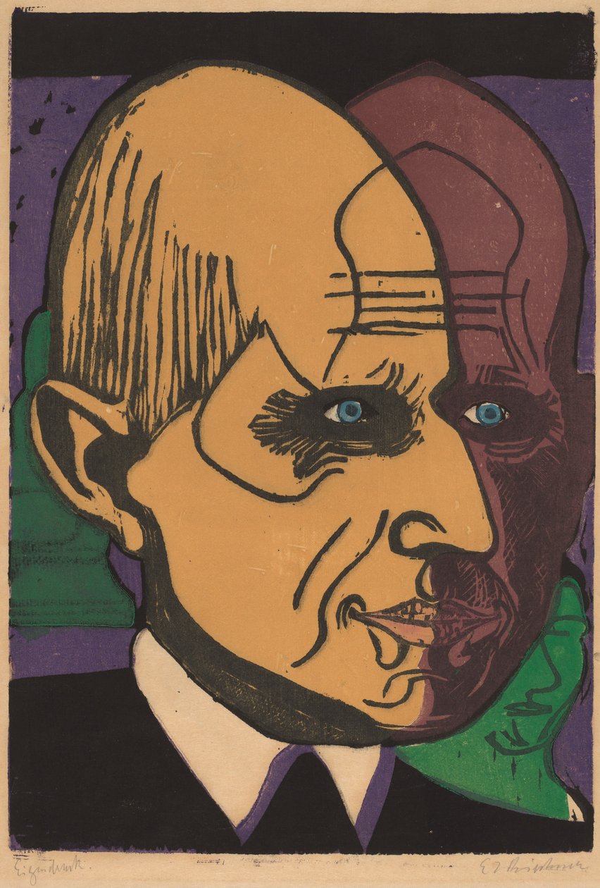 Leder for Dr. Bauer, 1933. av Ernst Ludwig Kirchner